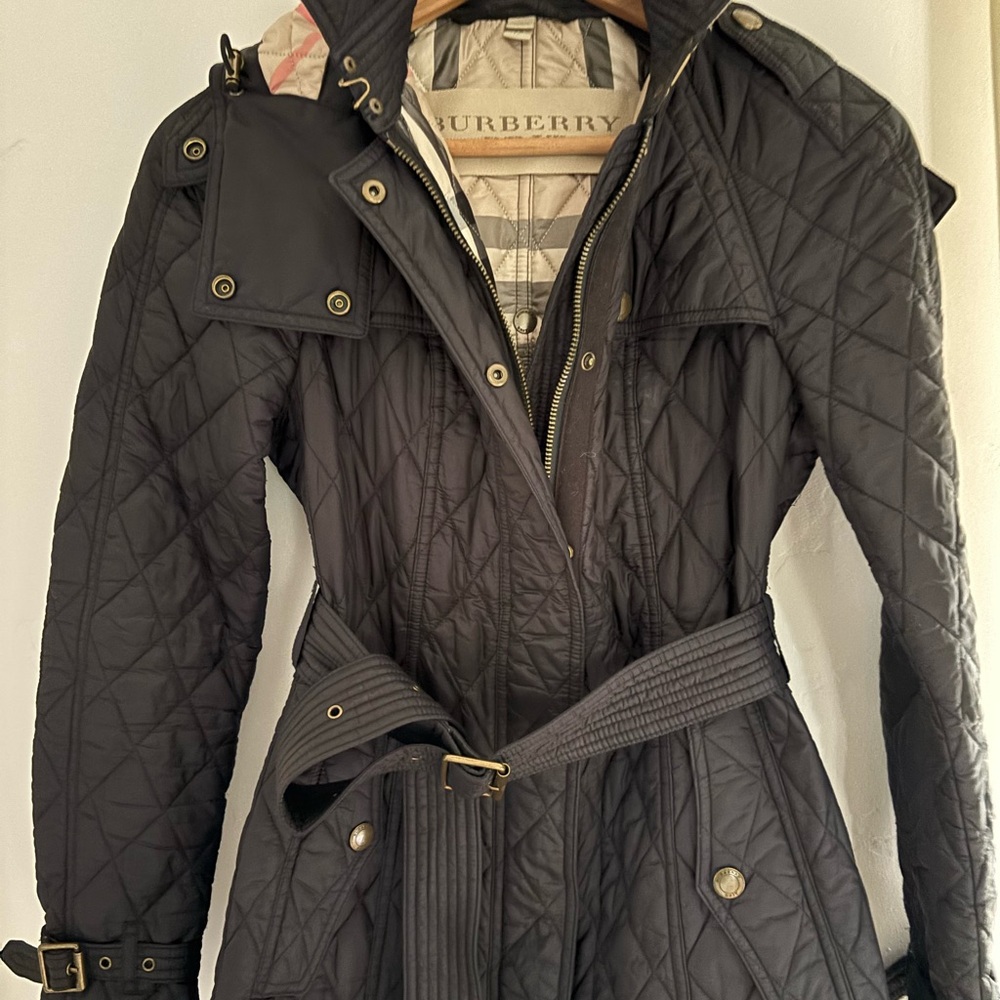 Burberry Black Quilted Women's Coat
